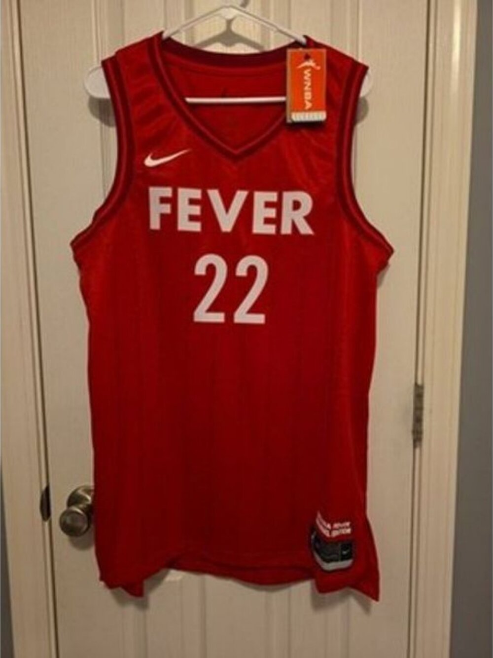 Nike Dri-FIT Caitlin Clark Indiana Fever Women's Large Red Jersey DR8398-659 New
